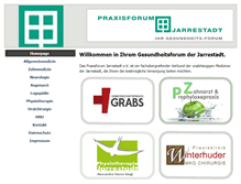 Tablet Screenshot of praxisforum-jarrestadt.de